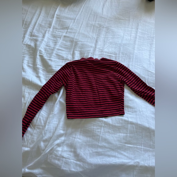 Long sleep striped crop turtle neck - Picture 6 of 6